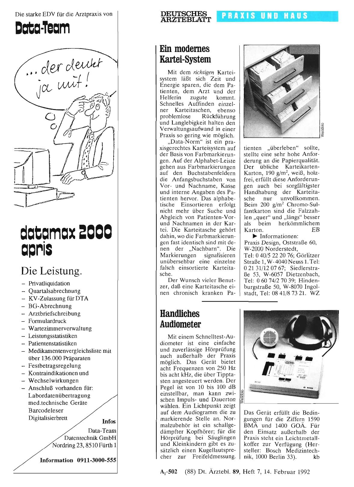 Vorschauseite 1: Handliches Audiometer