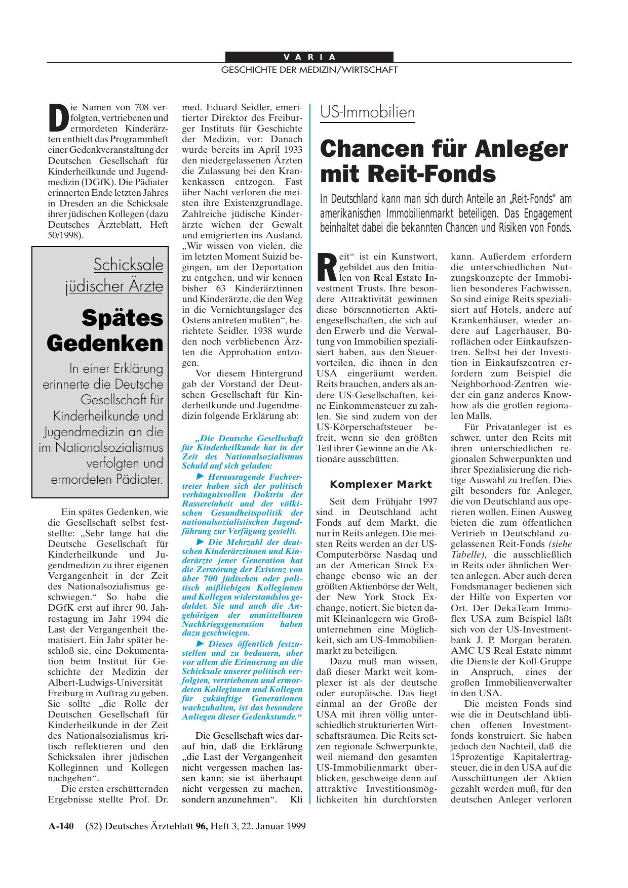 Vorschauseite 1: US-Immobilien: Chancen für Anleger mit Reit-Fonds