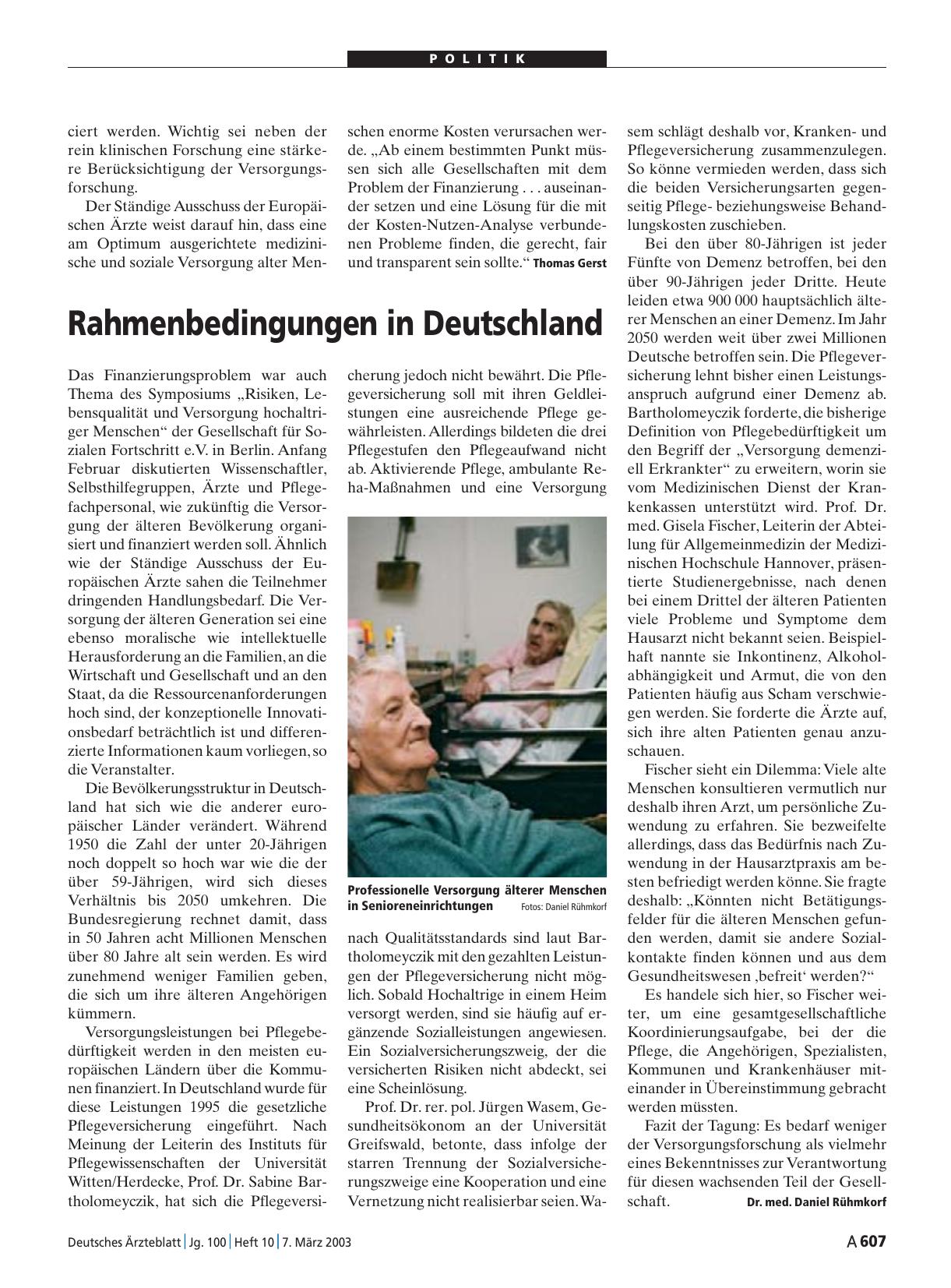 Vorschauseite 1: Rahmenbedingungen in Deutschland