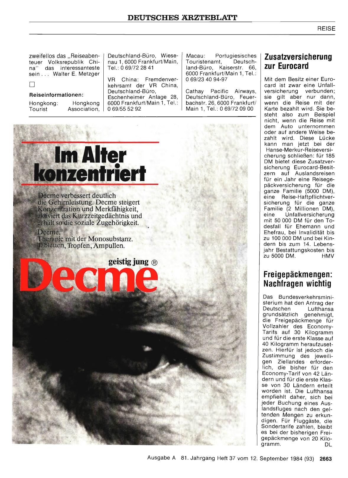 Vorschauseite 1: Zusatzversicherung zur Eurocard