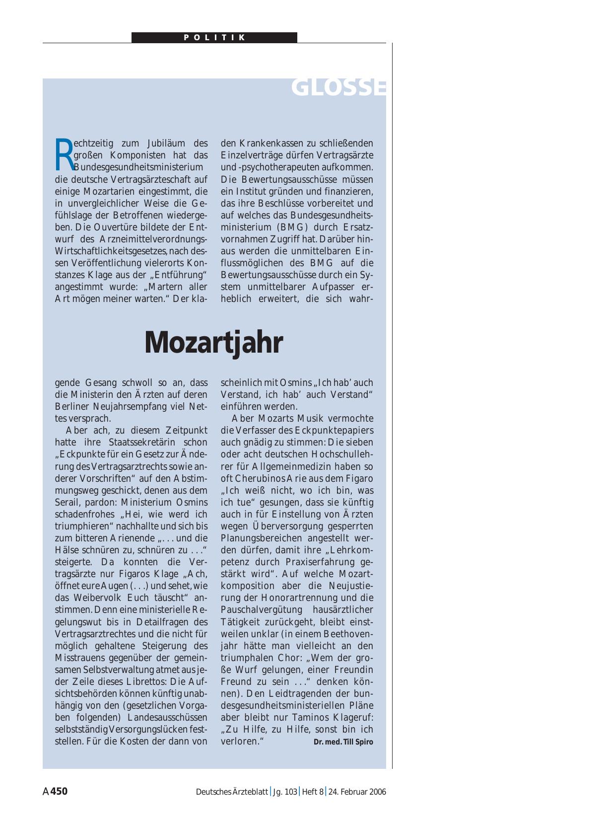 Vorschauseite 1: Mozartjahr