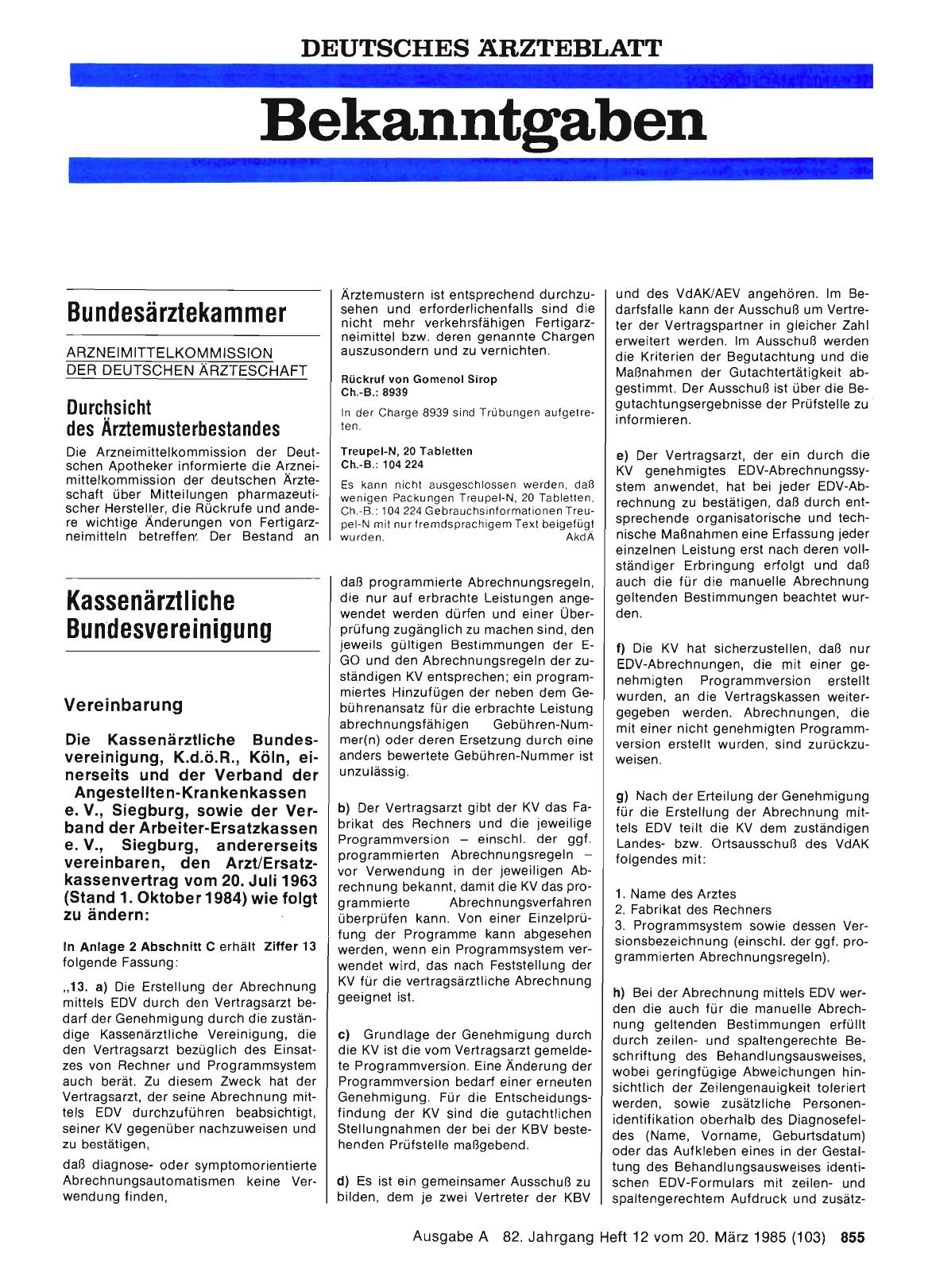 Vorschauseite 1: Vereinbarung