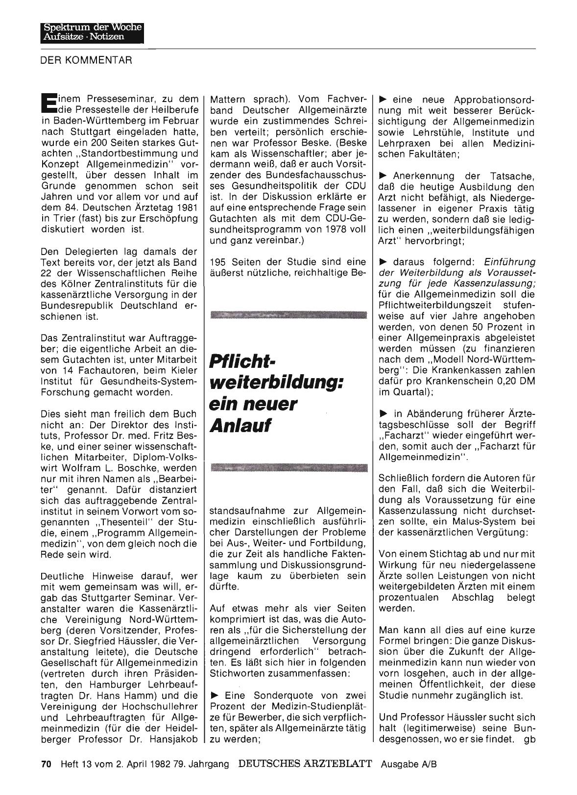 Vorschauseite 1: Pflichtweiterbildung: ein neuer Anlauf