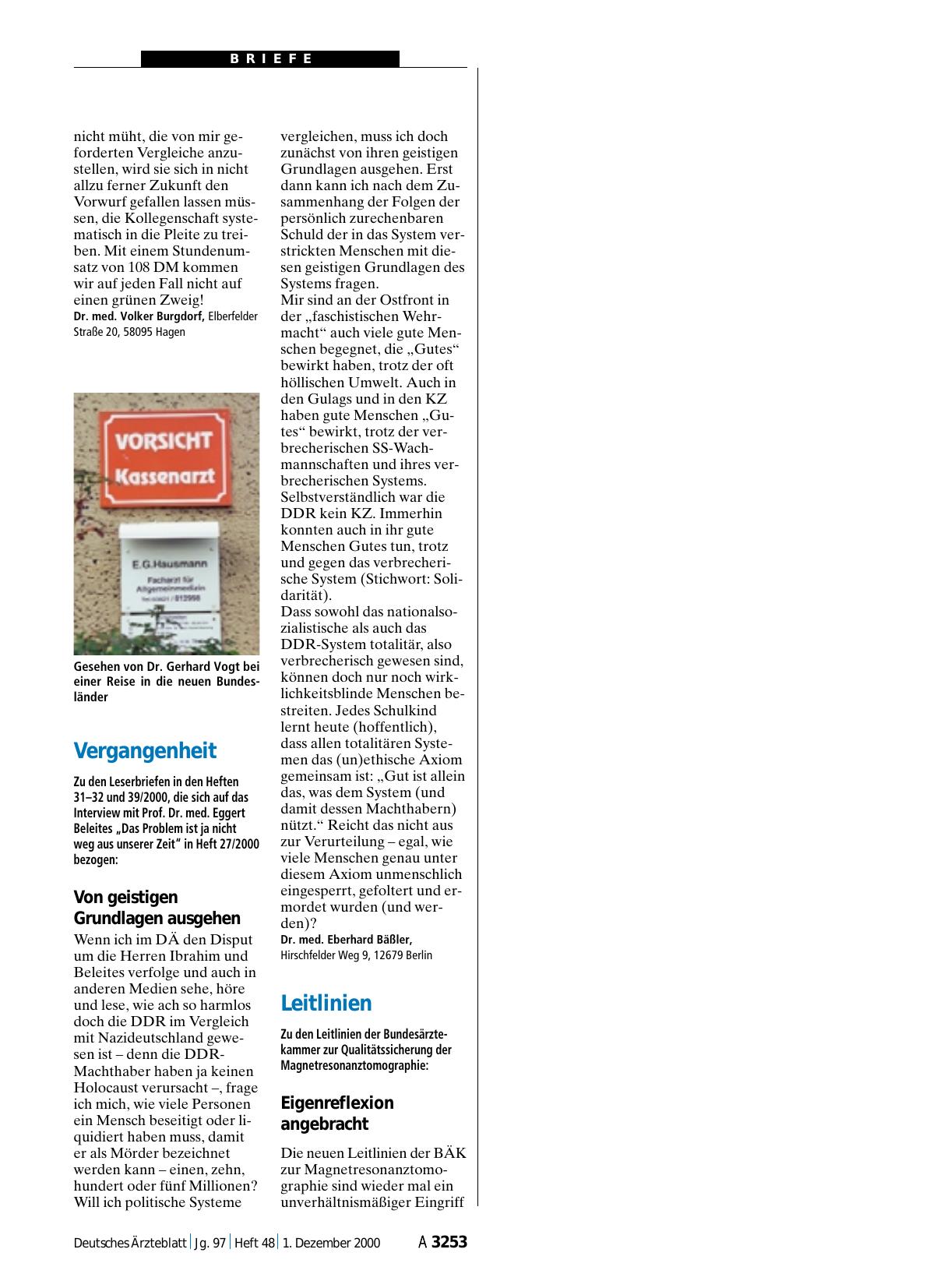 Vorschauseite 1: Leitlinien: Eigenreflexion angebracht