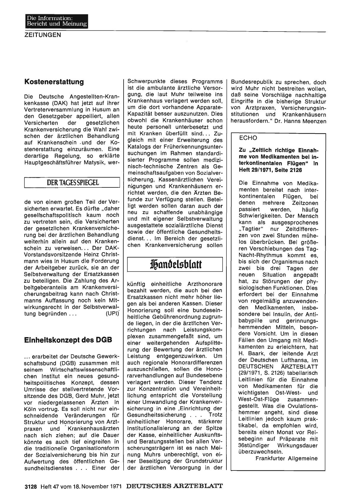 Vorschauseite 1: Zu „Zeitlich richtige Einnahme von Medikamenten bei interkontinentalen Flügen"