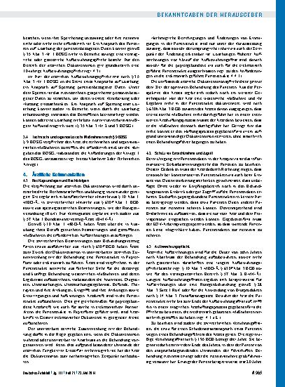 Vorschauseite 3: Empfehlungen zur ärztlichen Schweigepflicht, Datenschutz und Datenverarbeitung in der Arztpraxis 1