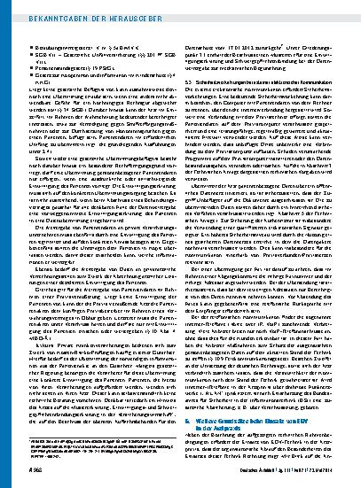 Vorschauseite 6: Empfehlungen zur ärztlichen Schweigepflicht, Datenschutz und Datenverarbeitung in der Arztpraxis 1