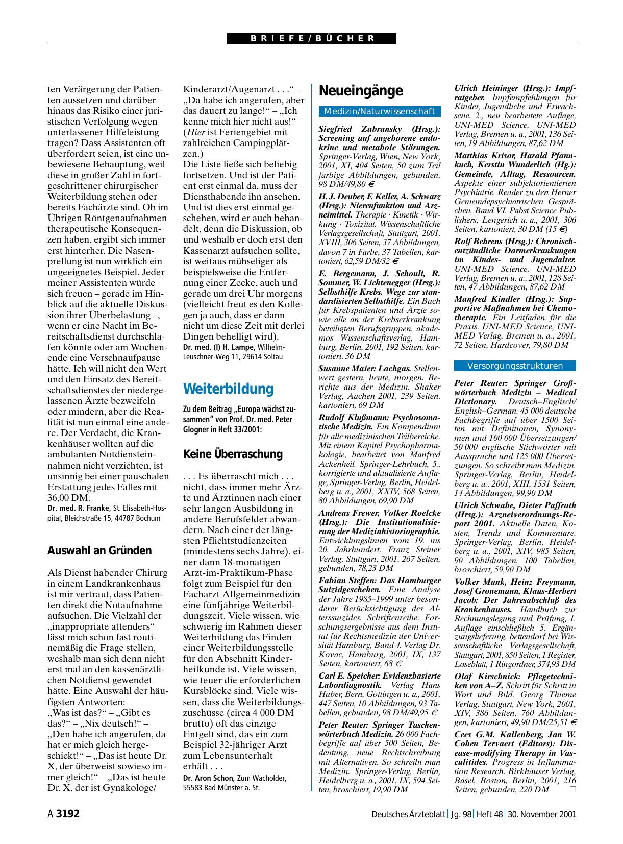 Vorschauseite 1: Weiterbildung: Keine Überraschung