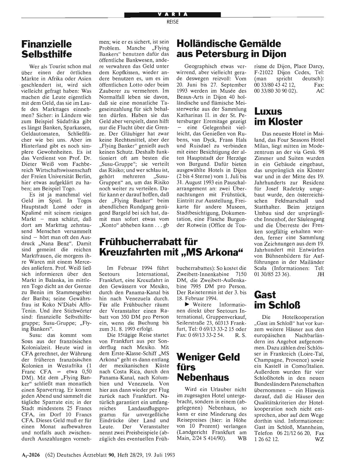 Vorschauseite 1: FrühbucherrabaH für Kreuzfahrten mit „MS Arkona“