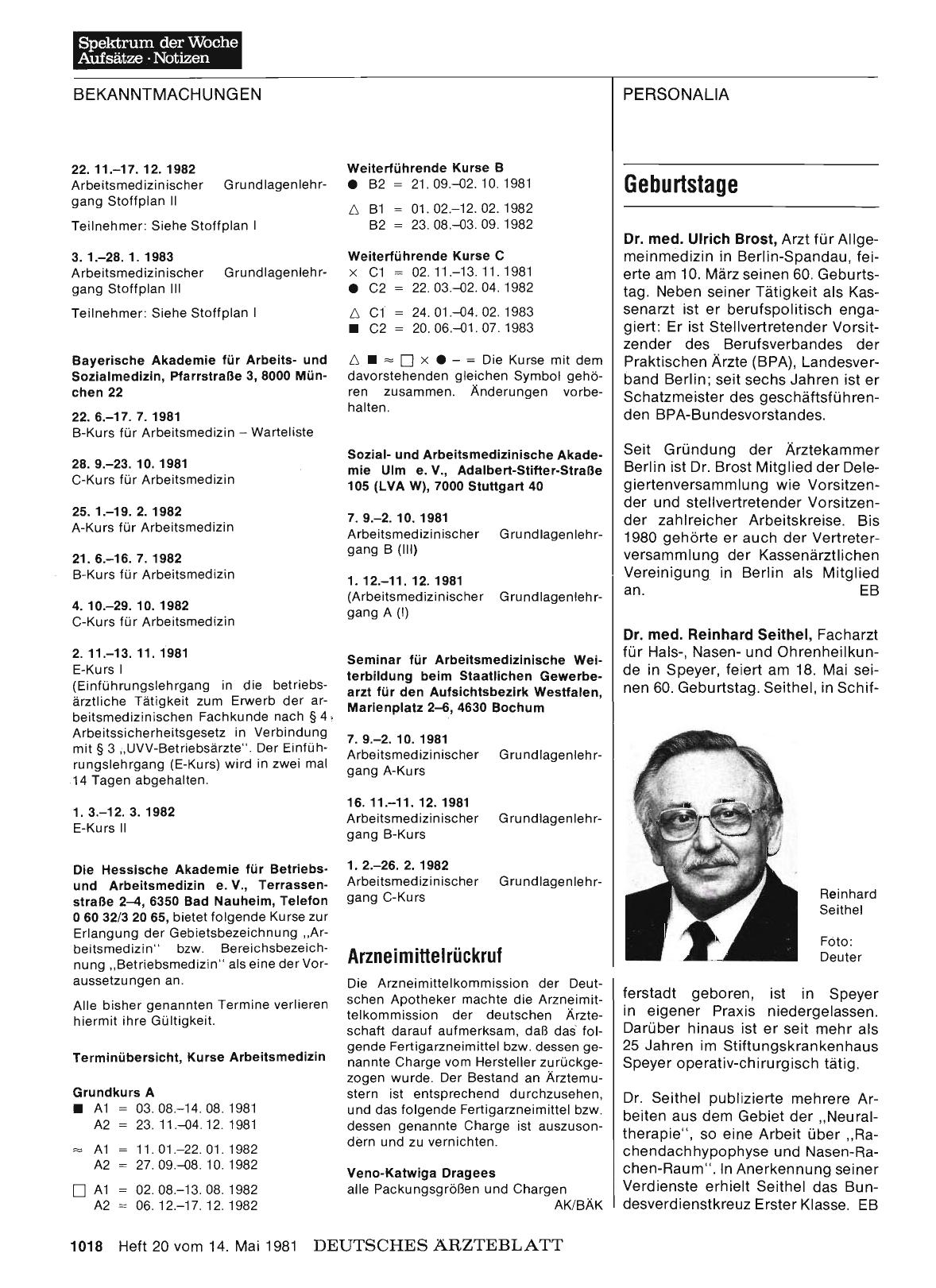 Vorschauseite 1: Arzneimittelrückruf