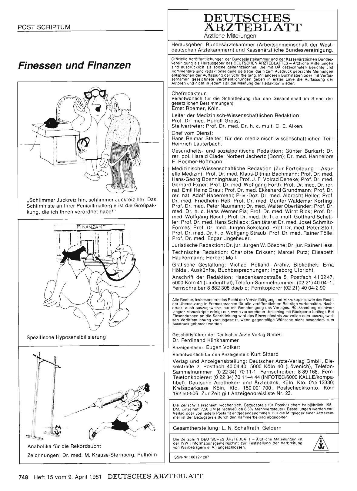 Vorschauseite 1: Finessen und Finanzen