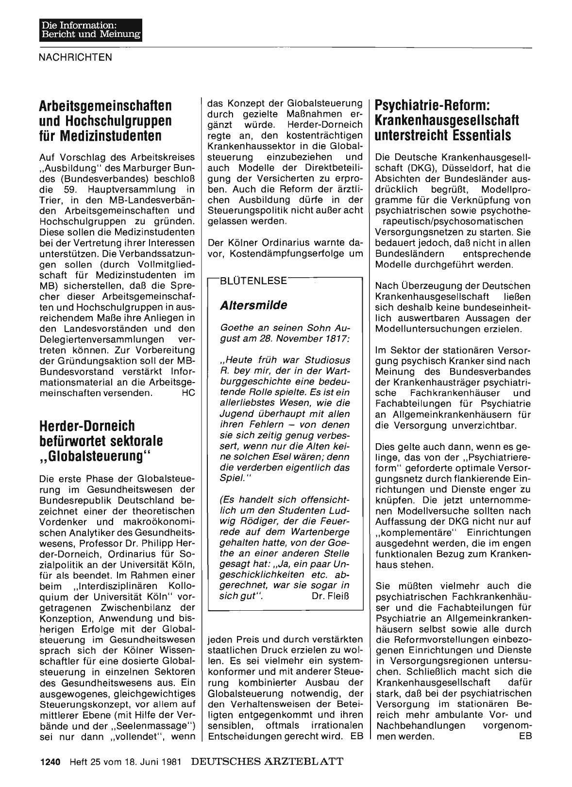 Vorschauseite 1: Altersmilde
