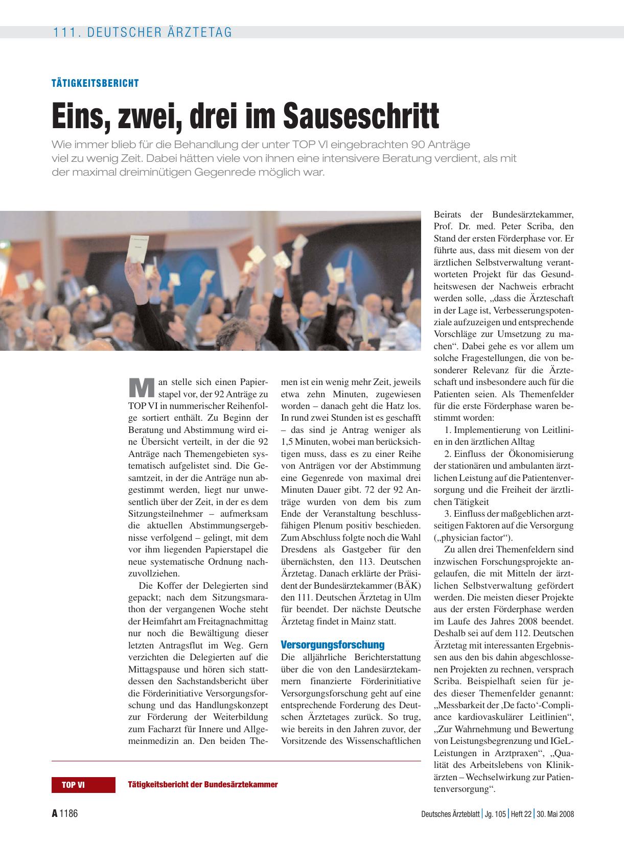 Vorschauseite 1: Tätigkeitsbericht: Eins, zwei, drei im Sauseschritt
