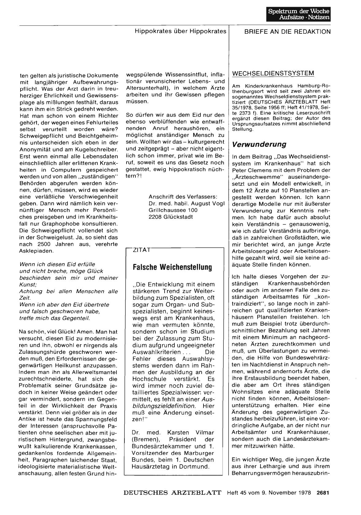 Vorschauseite 1: WECHSELDIENSTSYSTEM: Verwunderung