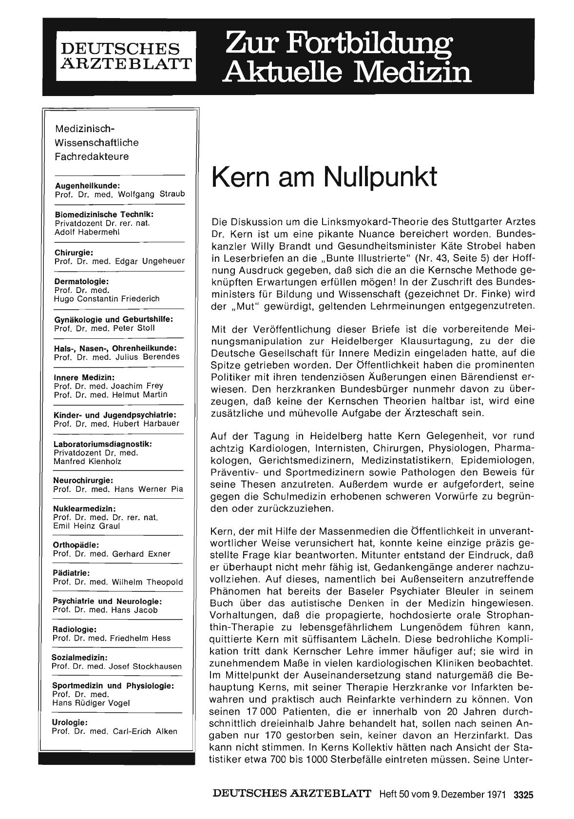Vorschauseite 1: Kern am Nullpunkt