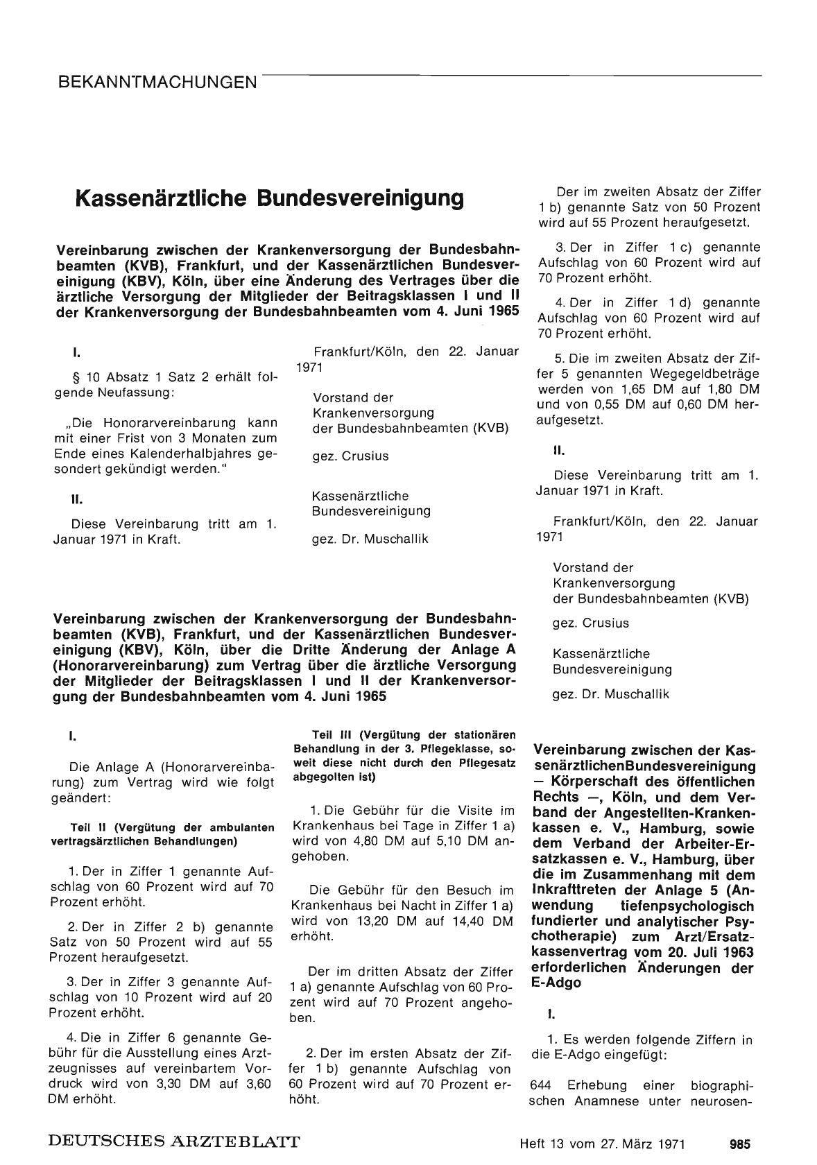 Vorschauseite 1: Kassenärztliche Bundesvereinigung
