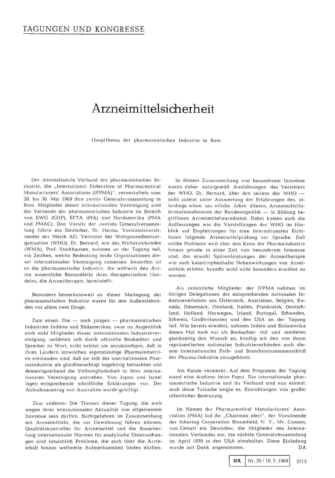 Vorschauseite 1: Arzneimittelsicherheit