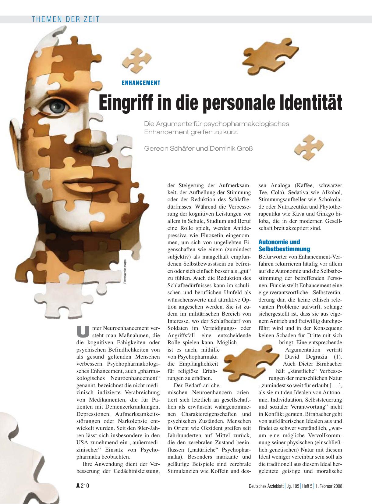 Vorschauseite 1: Enhancement: Eingriff in die personale Identität