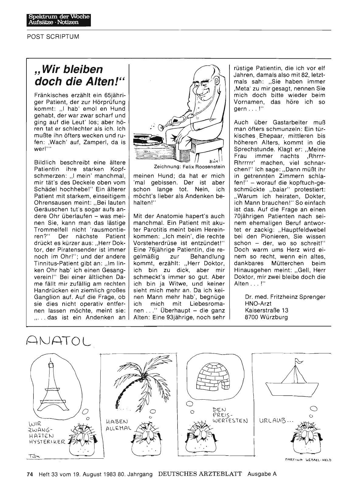 Vorschauseite 1: „Wir bleiben doch die Alten! “