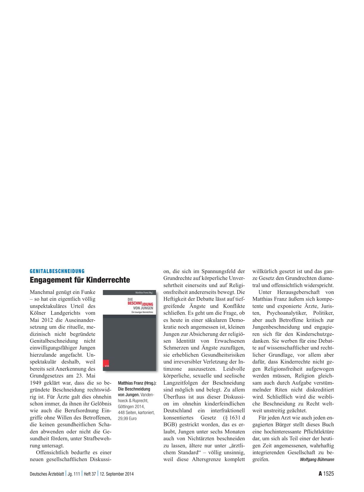 Vorschauseite 1: Genitalbeschneidung: Engagement für Kinderrechte