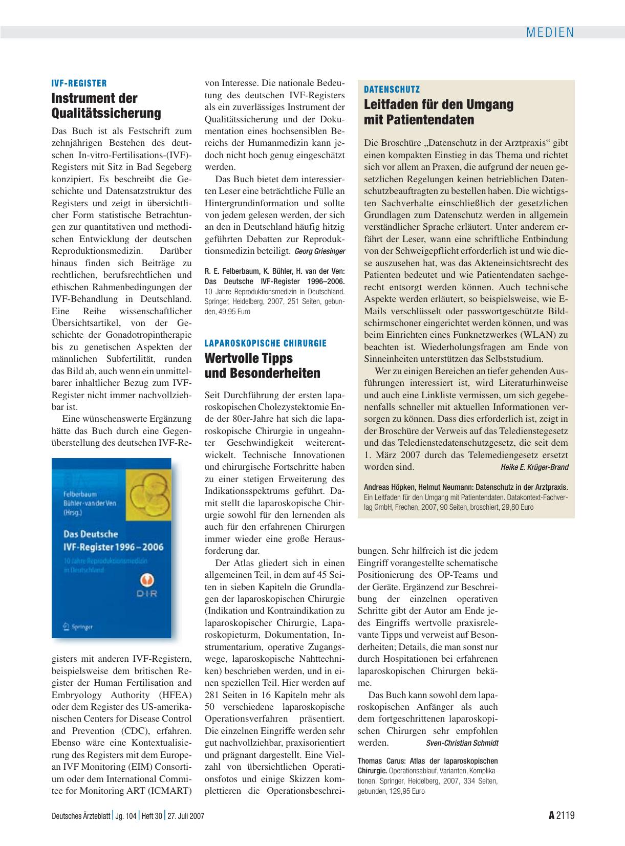 Vorschauseite 1: Atlas der laparoskopischen Chirurgie. Operationsablauf, Varianten, Komplikationen.