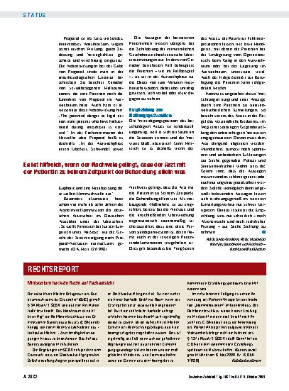 Vorschauseite 1: Ministerium hat kein Recht auf Fachaufsicht
