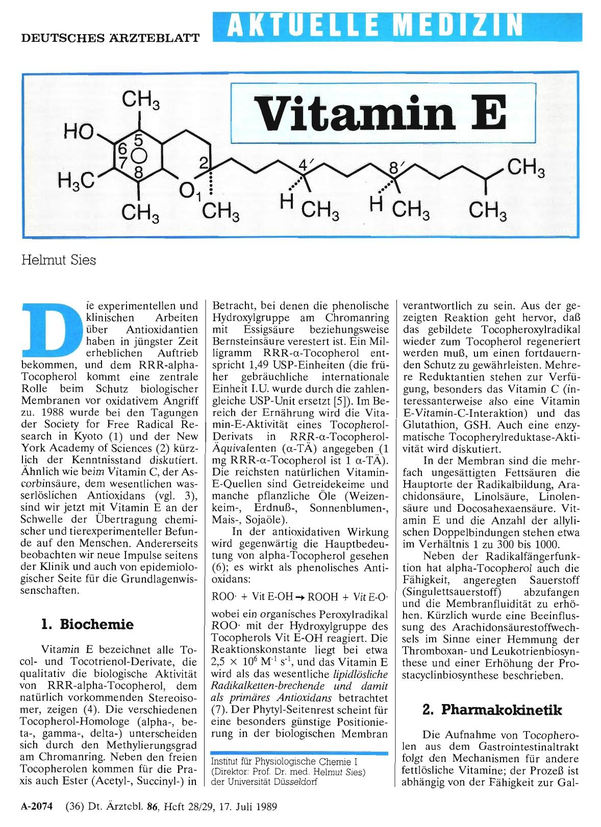 Vorschauseite 1: Vitamin E