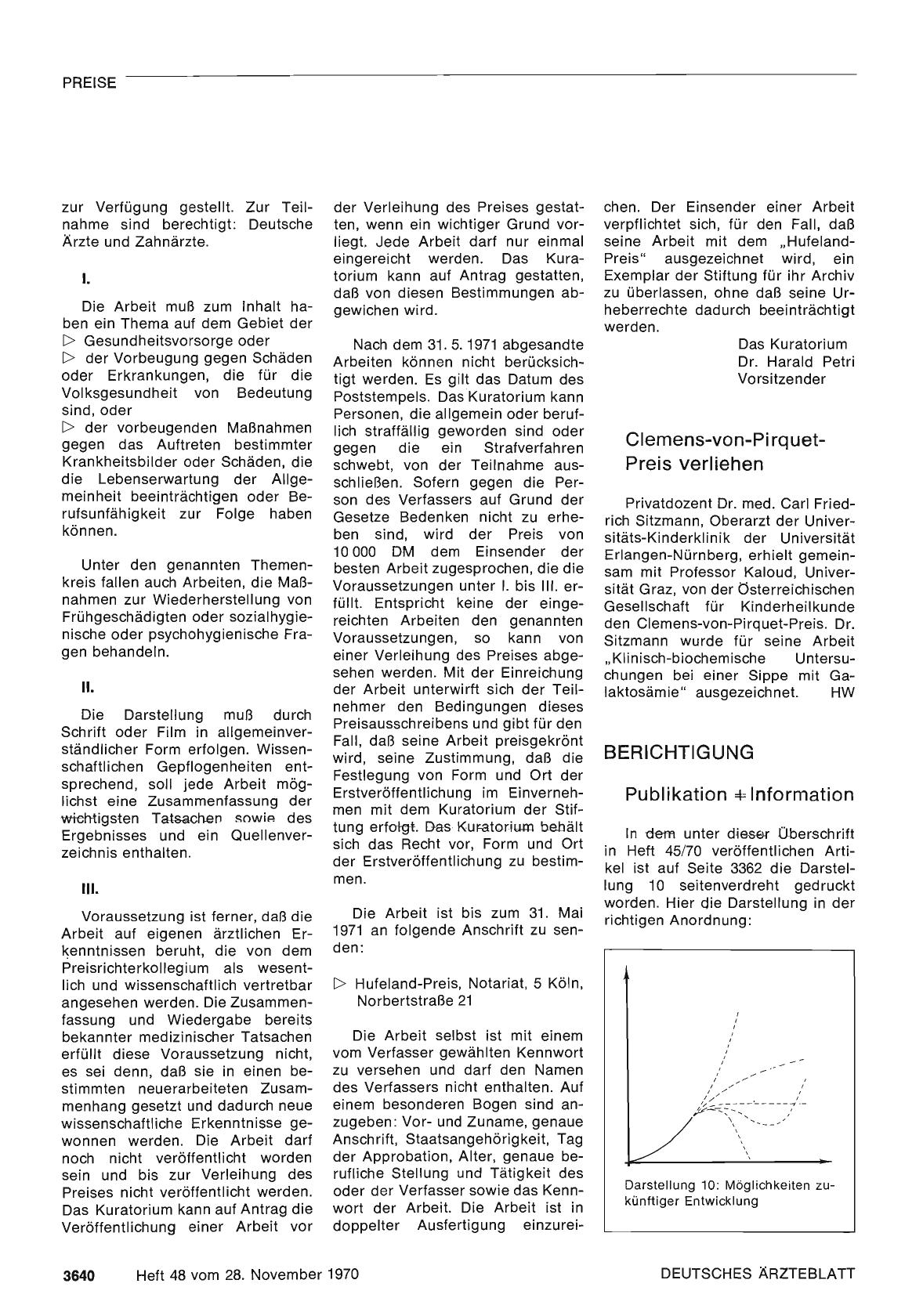 Vorschauseite 1: Clemens-von-Pirquet-Preis verliehen