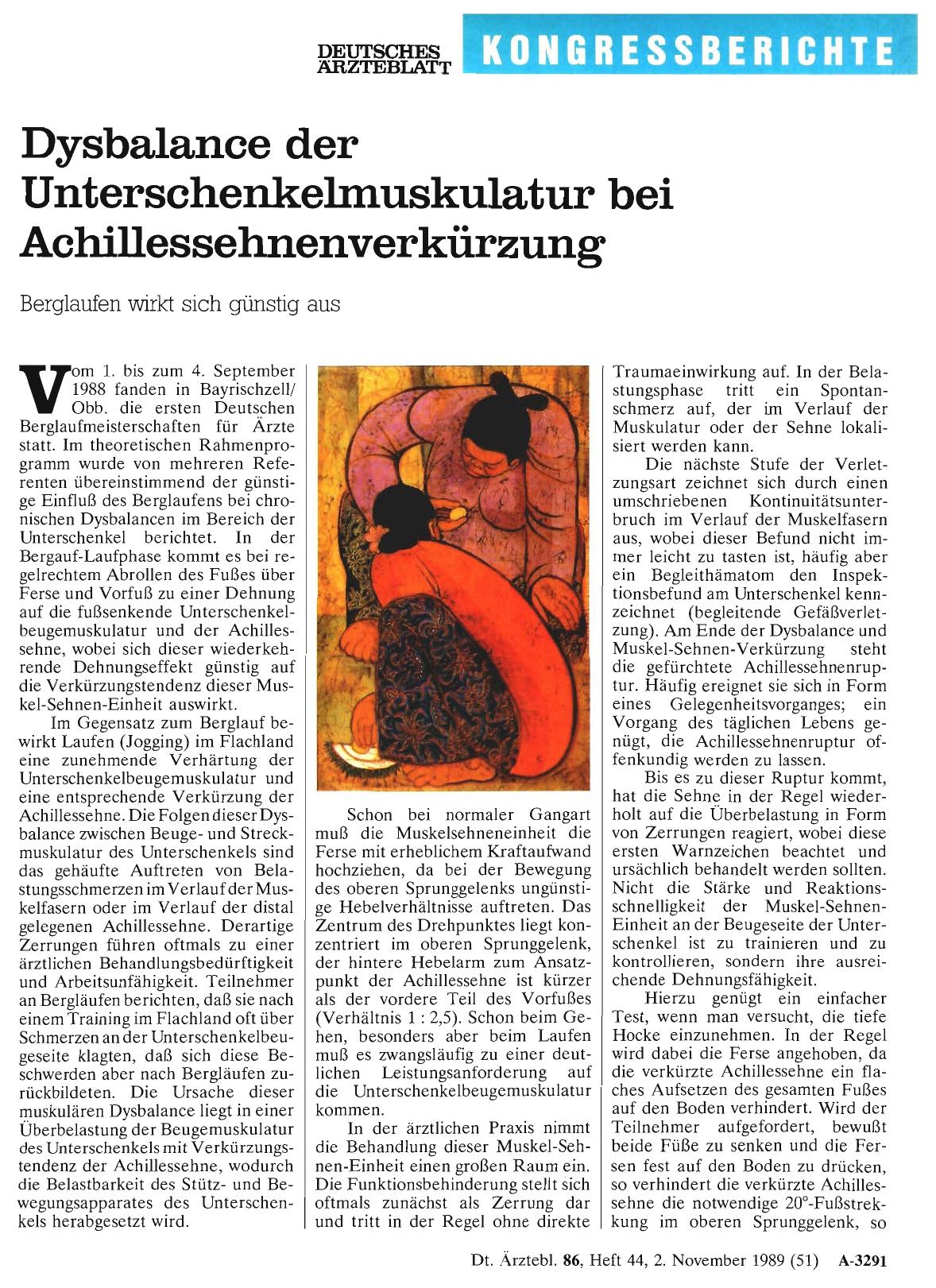 Vorschauseite 1: Dysbalance der Unterschenkelmuskulatur bei Achillessehnenverkürzung