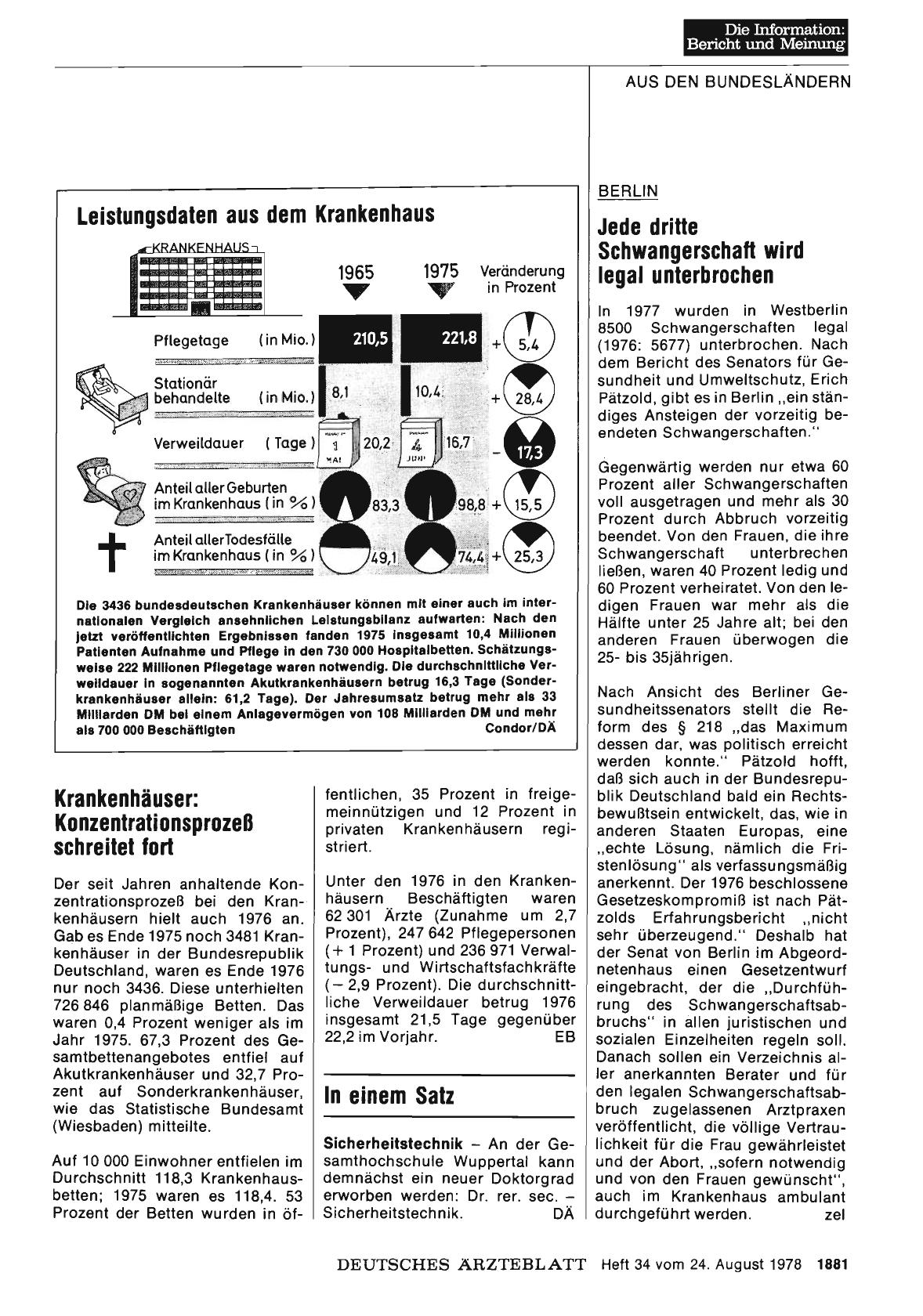 Vorschauseite 1: Krankenhäuser: Konzentrationsprozeß schreitet fort