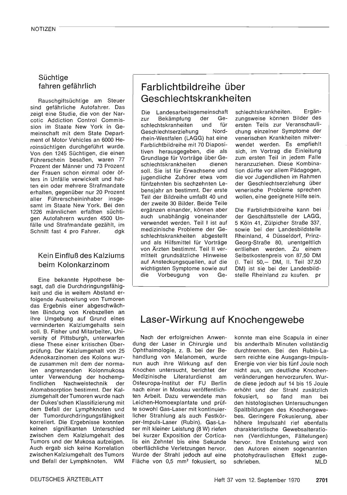 Vorschauseite 1: Kein Einfluß des Kalziums beim Kolonkarzinom