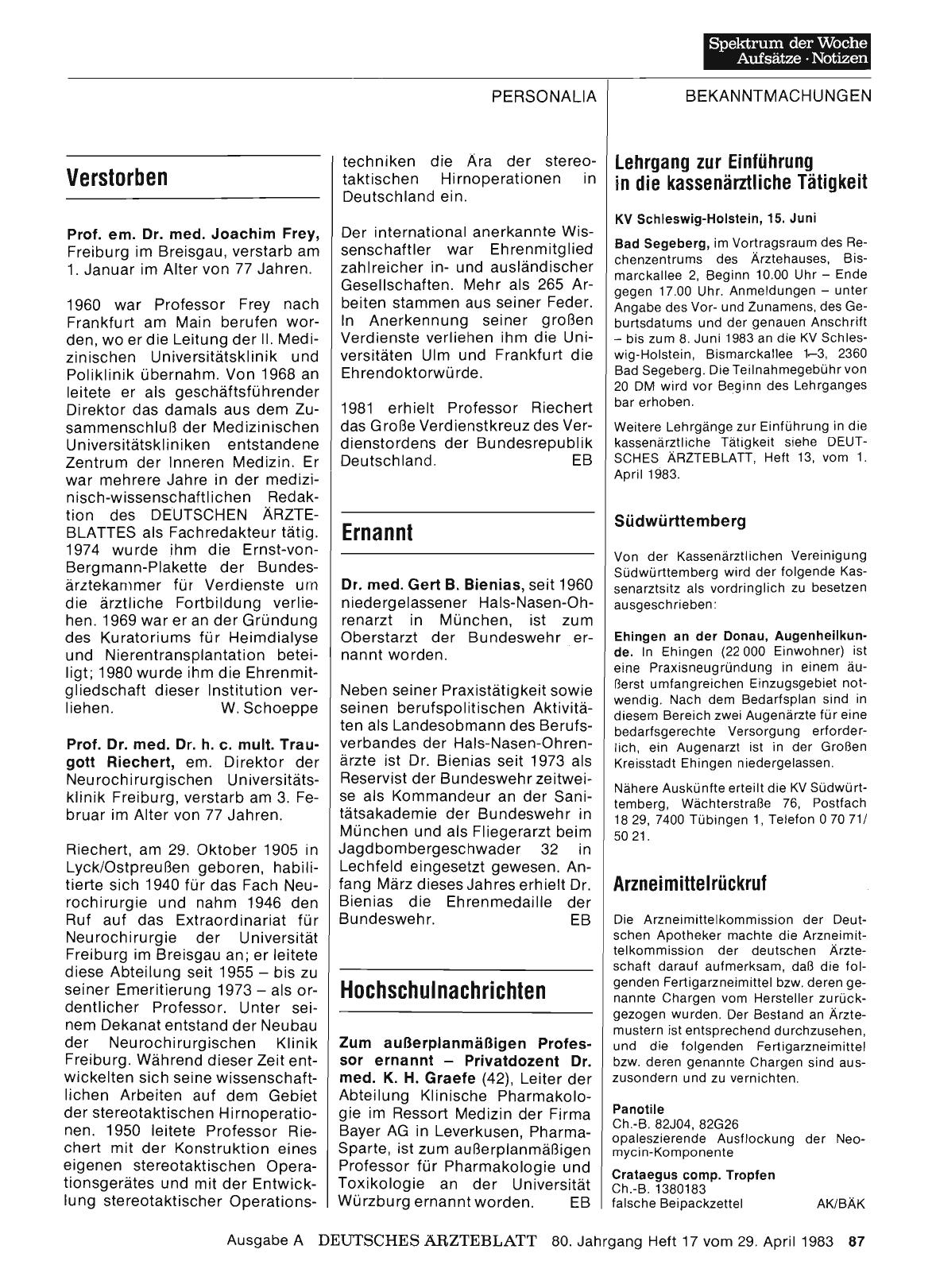 Vorschauseite 1: Verstorben