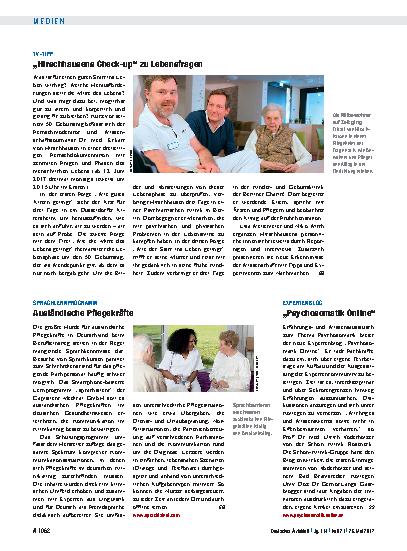 Vorschauseite 1: TV-Tipp: „Hirschhausens Check-up“ zu Lebensfragen