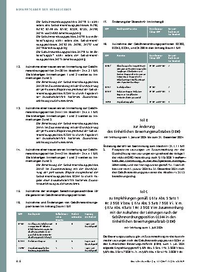 Vorschauseite 6: Änderungsvereinbarung zur Anlage 1 (Katalog ambulant durchführbarer Operationen, stationsersetzender Eingriffe und stationsersetzender Behandlungen) des Vertrages gemäß § 115b Abs…