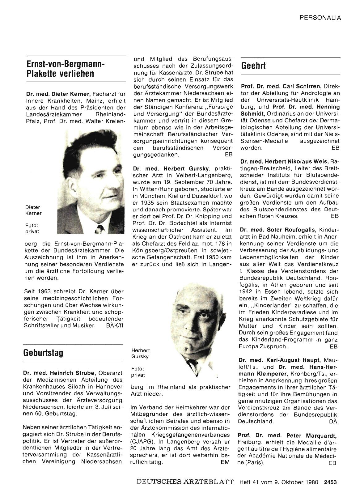 Vorschauseite 1: Geehrt