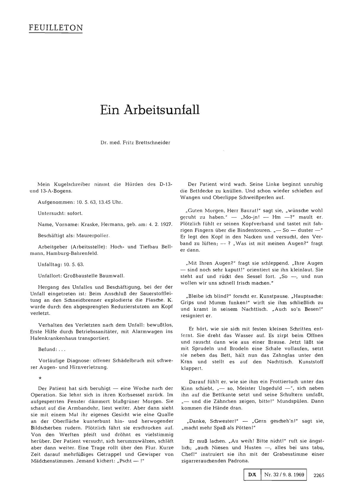 Vorschauseite 1: Ein Arbeitsunfall