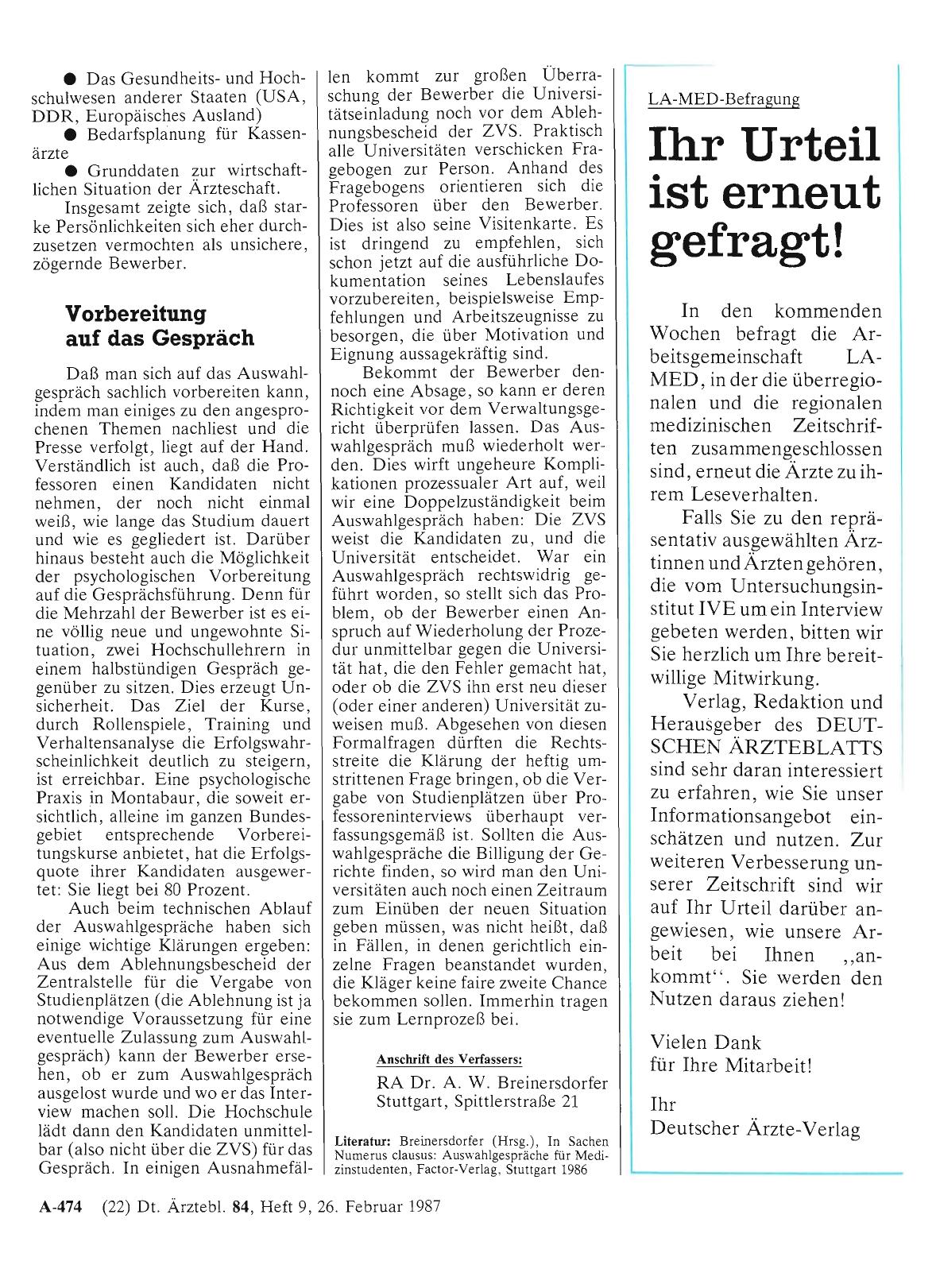 Vorschauseite 1: Ihr Urteil ist erneut gefragt!