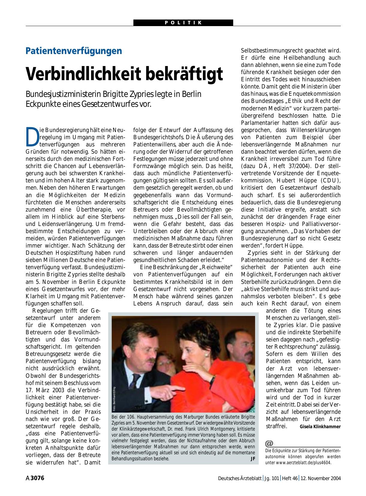 Vorschauseite 1: Hauptversammlung des Marburger Bundes
