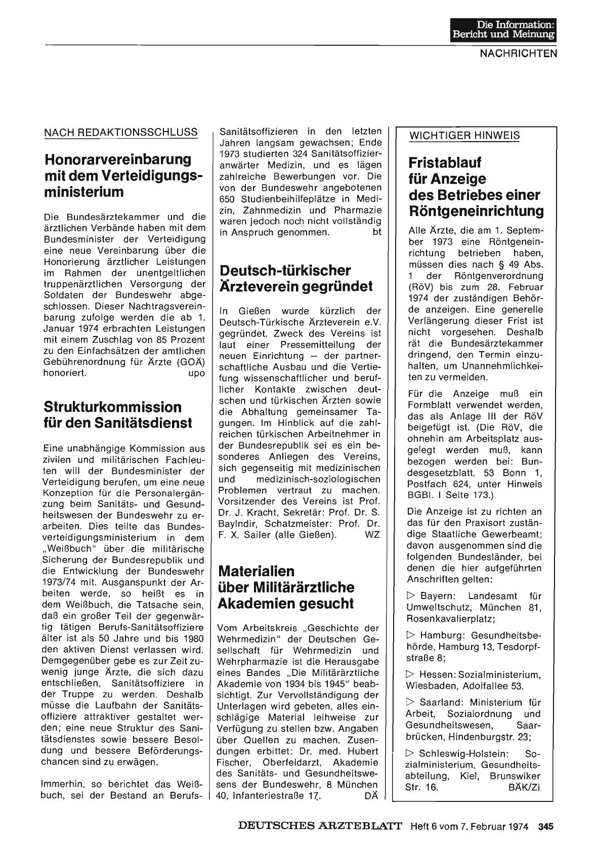 Vorschauseite 1: Materialien über Militärärztliche Akademien gesucht