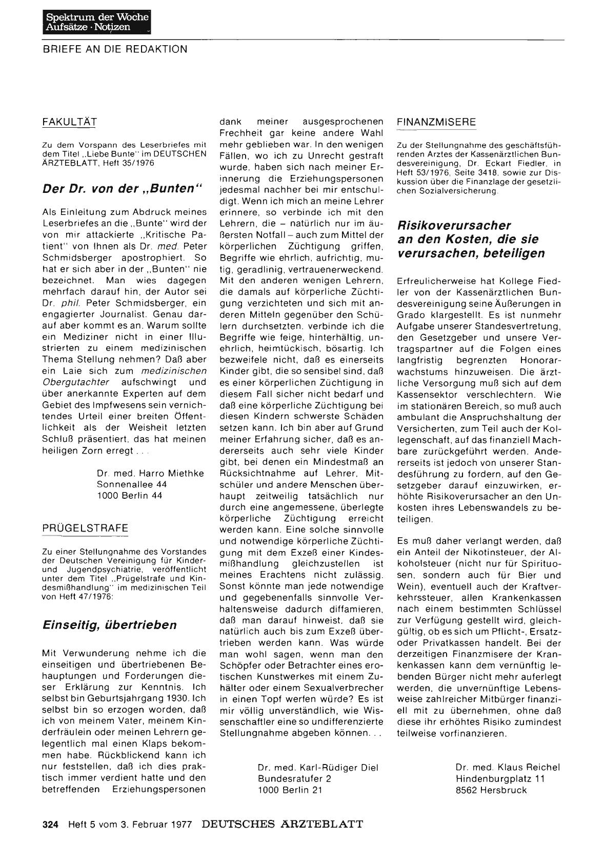 Vorschauseite 1: FAKULTÄT: Der Dr. von der „Bunten“