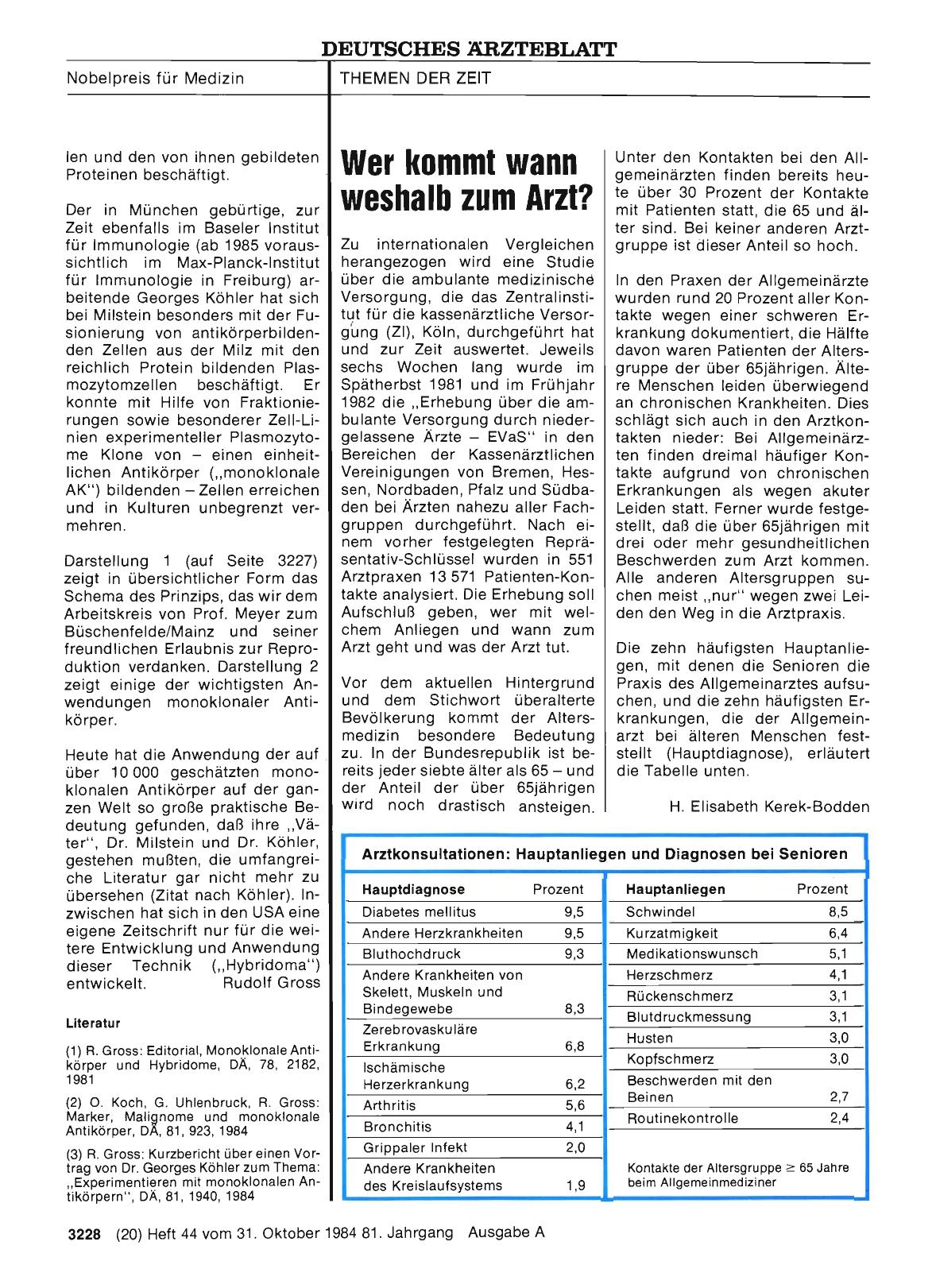 Vorschauseite 1: Wer kommt wann weshalb zum Arzt?