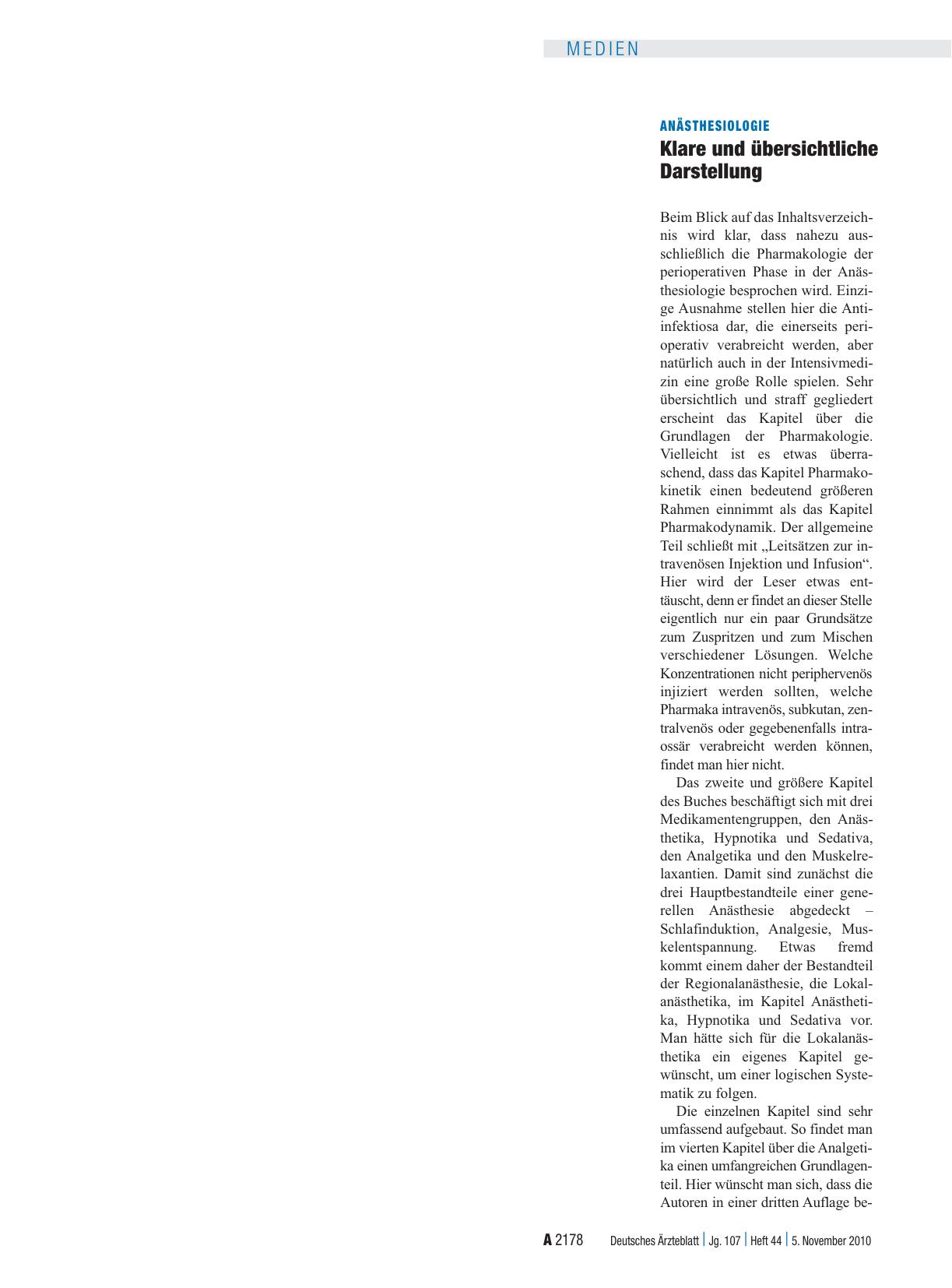 Vorschauseite 1: Anästhesiologie: Klare und übersichtliche Darstellung