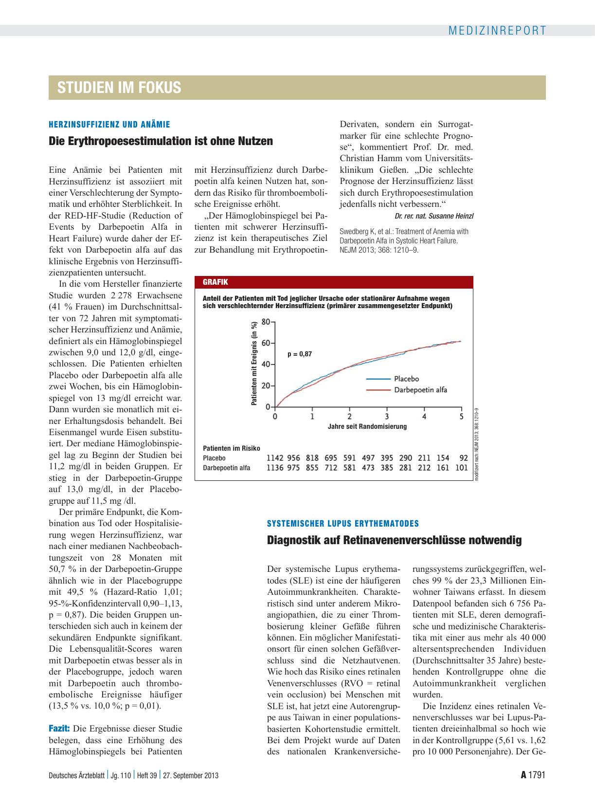 Vorschauseite 1: Systemischer Lupus Erythematodes: Diagnostik auf Retinavenenverschlüsse notwendig