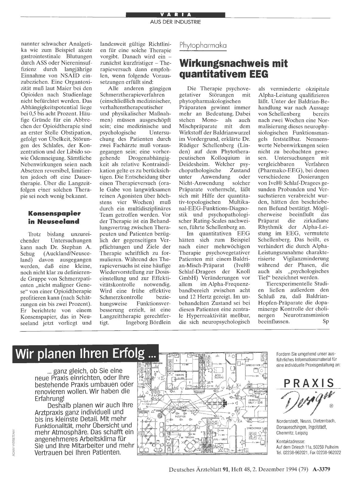 Vorschauseite 1: Phytopharmaka: Wirkungsnachweis mit quantitativem EEG