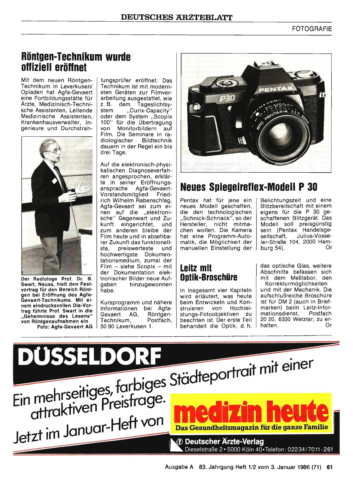 Vorschauseite 1: Röntgen-Technikum wurde offiziell eröffnet