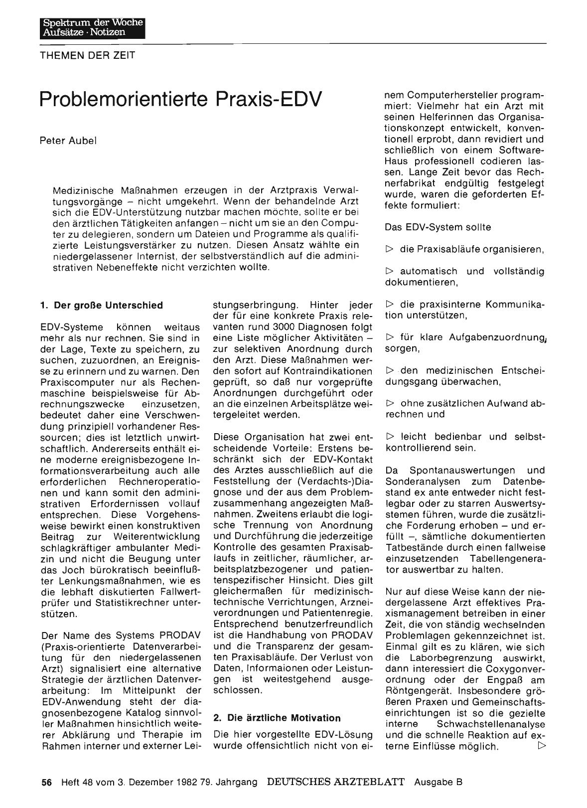 Vorschauseite 1: Problemorientierte Praxis-EDV