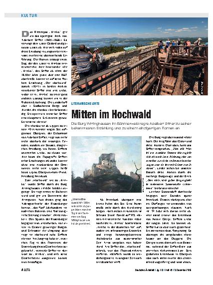 Vorschauseite 1: Literarische Orte: Mitten im Hochwald