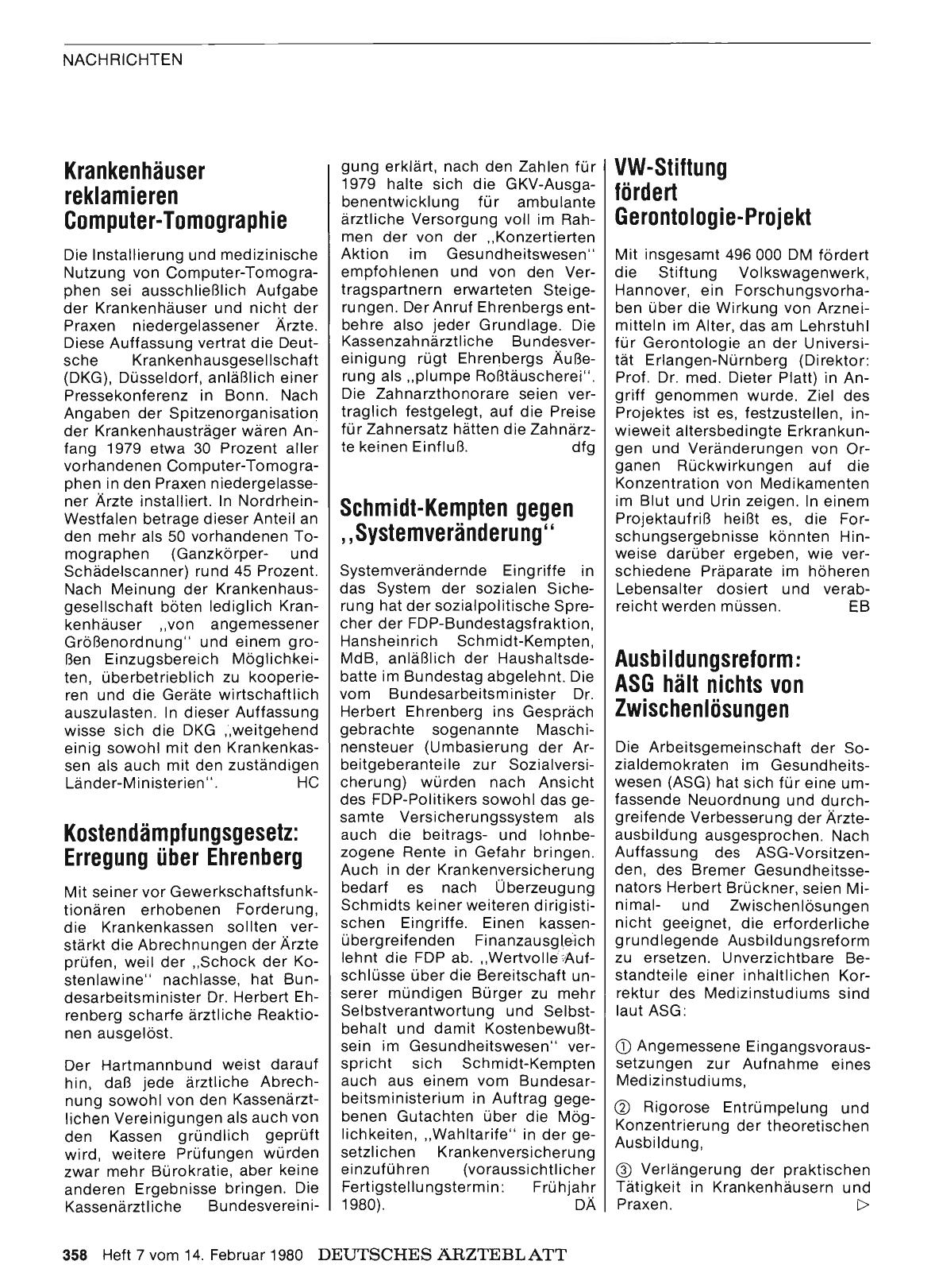 Vorschauseite 1: VW-Stiftung fördert Gerontologie-Projekt
