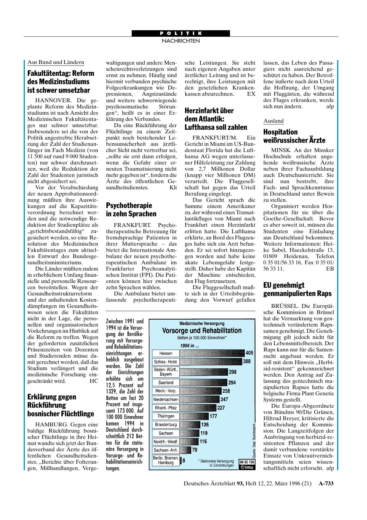 Vorschauseite 1: Hospitation weißrussischer Ärzte