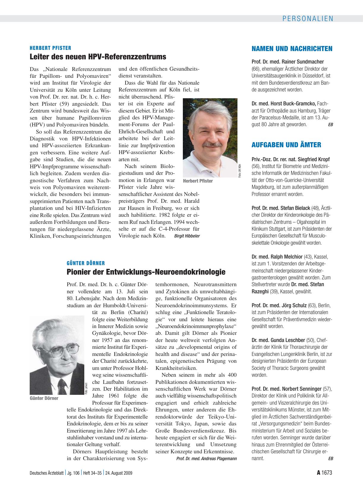 Vorschauseite 1: Namen und Nachrichten